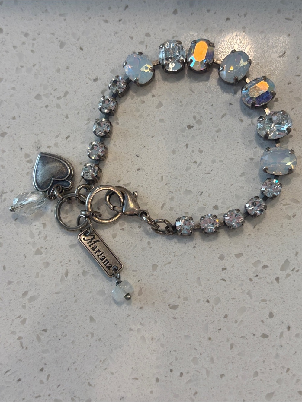 Mariana "On A Clear Day" Swarovski Crystal Charm Tennis Bracelet